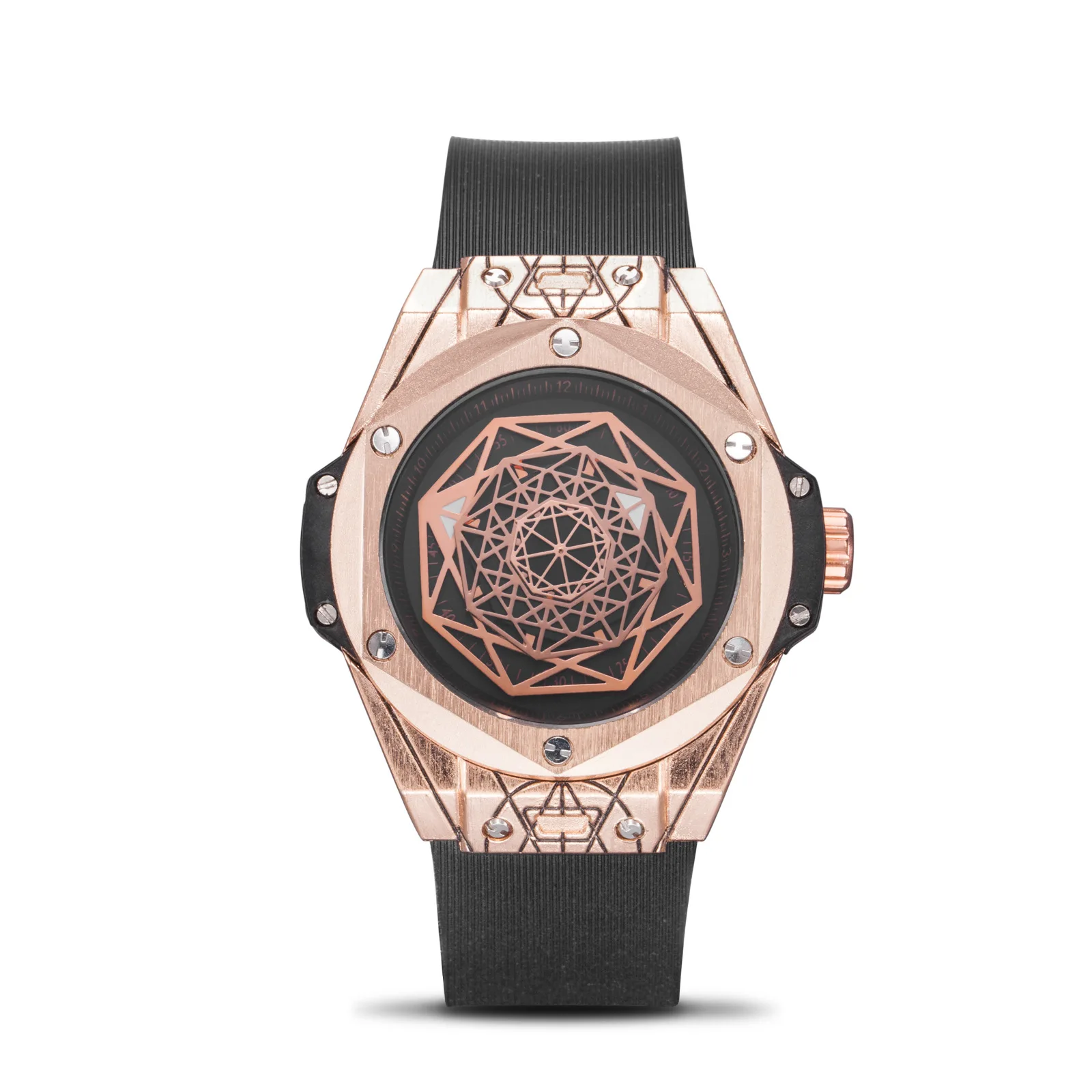 Fashion Brand KIMSDUN Men Watches Luxury Quartz Creative Watch Men Business Male Clock Luminous Hands Relogio Masculino - Цвет: Коричневый