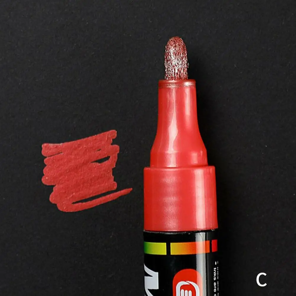 C Permanent Tyre Paint Pen Car Motorcycle Bike Creative Marker Colourful Waterproof Oil Pen Rubber/Metal/Glass/Wood Tyre Paint - Цвет: C