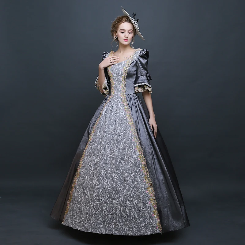 HOT Sale Rococo Dress Women's Medieval Renaissance Gothic Victorian Dresses Marie Antoinette Stage Party |
