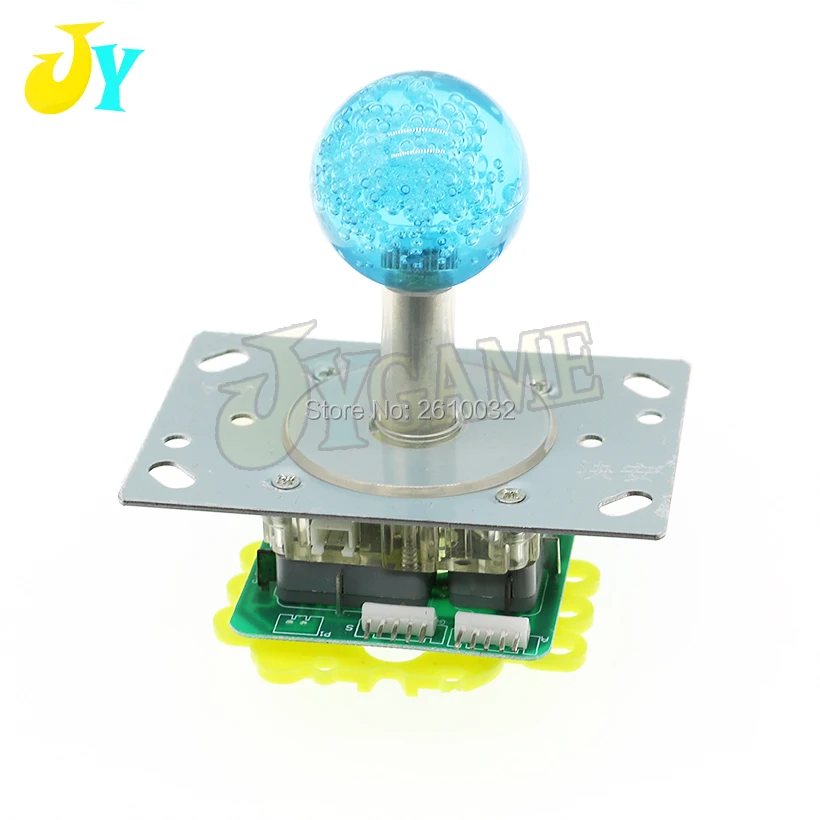 1 шт в наборе, DC12V подсветкой джойстик двойной 5 Pin Светодиодный джойстик 4 Way 8 способ регулируемые ворота DIY Аркады аксессуары