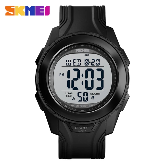 white black SKMEI 1503 новые мужские спортивные часы задний светильник светодиодный 50 м водонепроницаемые цифровые часы с хронографом наручные часы Relogio Masculino - Цвет: white black