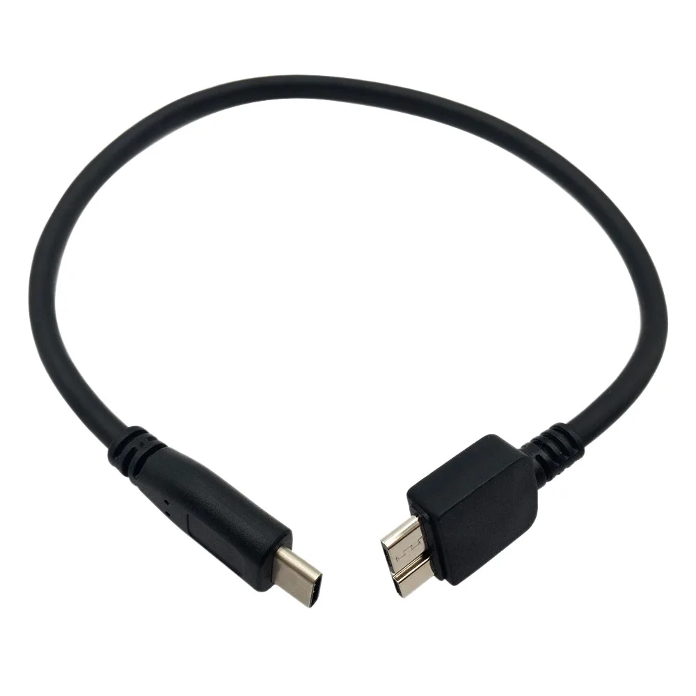 SCLS Новый USB-C к Micro-USB USB 3 0 Type C Micro-B (Micro-USB) кабель черного цвета 25 см для WD My Passport |