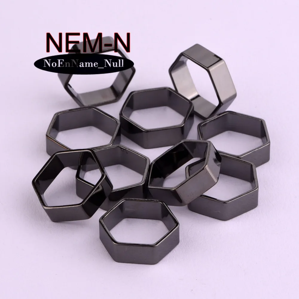 10pcs/lot NEM-N 18*6mm copper Honeycomb crystal benzene Screw cap Nut Hexagram star shape DIY Jewelry Making Accessories | Украшения и