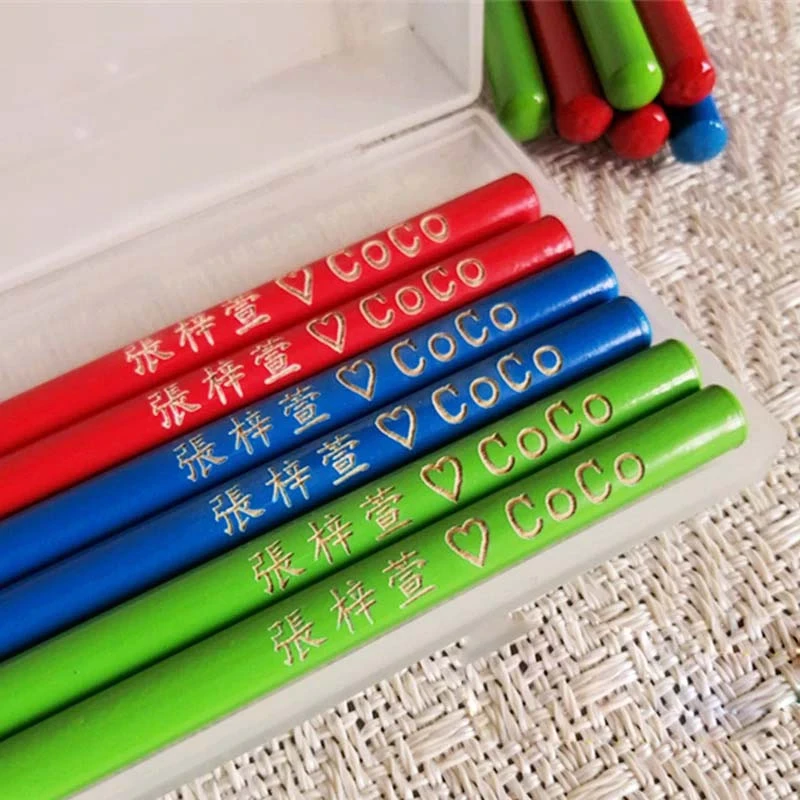 10 шт. ручной работы с именем Дата деревянный карандаш рустикальная Свадьба