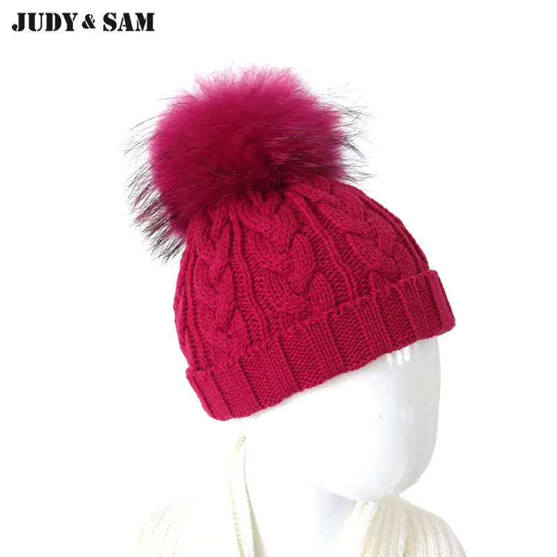 Новая дизайнерская теплые зимние шерстяные смеси кабель для Кепки с реальным