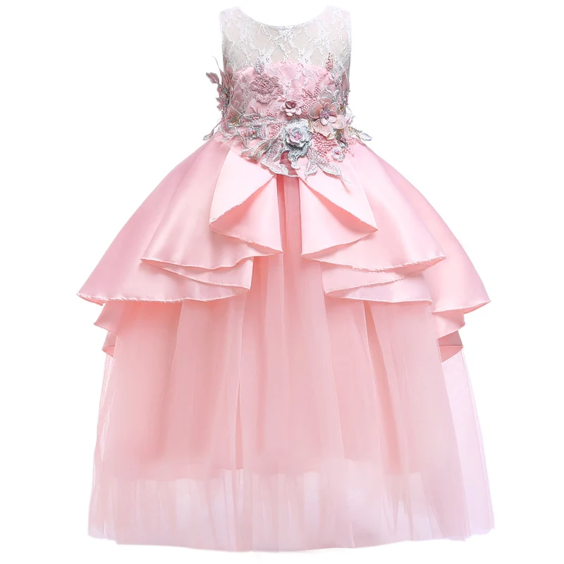 Детские элегантные праздничные платья принцессы для девочек свадебное