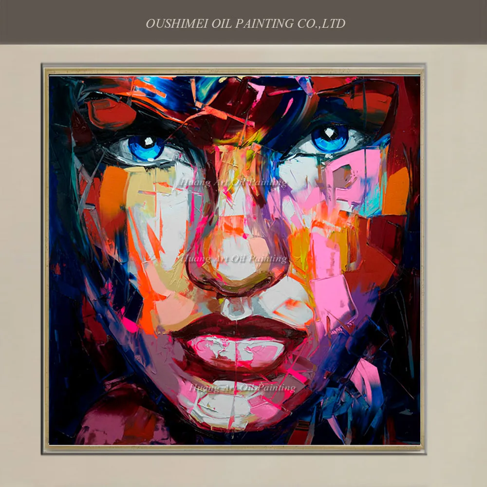 Новая ручная роспись Современная Абстрактная живопись Ножи Сексуальная Гриль