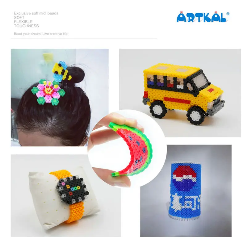 Бисер artkal 48 цветов набор коробок для хранения R 5mm мягкие шарики Хама Обучающие