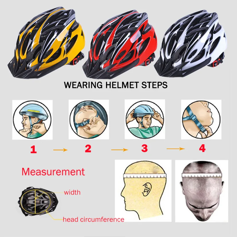 

Men Bicycle Helmets Women Bike Helmet Back Mountain Road Bike Integrally Molded Cycling Caps Safety Sports Casco Ciclismo XA29Q