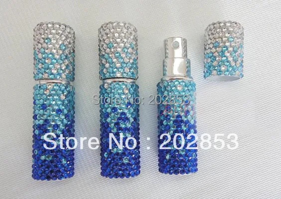 Флакон для духов с кристаллами и акриловым камнем флакон из алюминия стекла