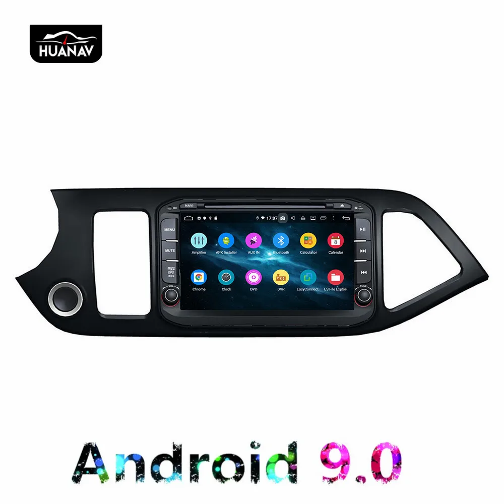 DSP Android 9 0 автомобильный DVD плеер GPS навигация для Kia morning 2011 2016 Авто Мультимедиа