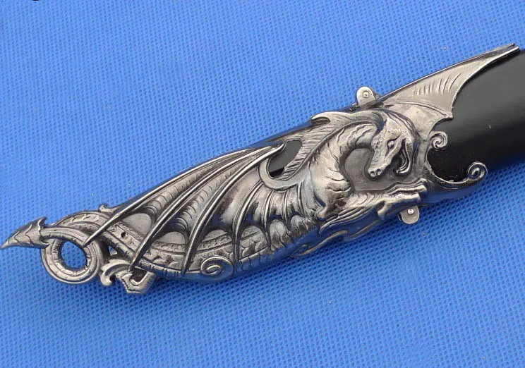 S0329 средневековый рыцарь Святого Джорджа меч меча с крыльями дракона и мечом 40