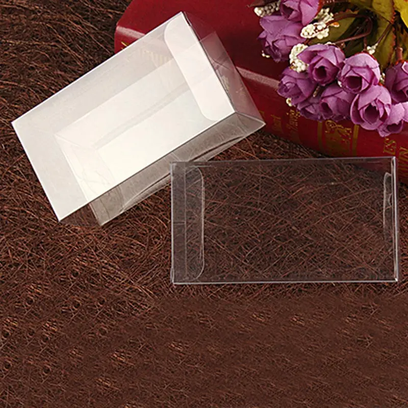 200pcs 5x7x15 Jewelry Gift Box Clear Boxes Plastic Box Transparent Storage Pvc Box Packaging Display Pvc Boxen For Wed/christmas