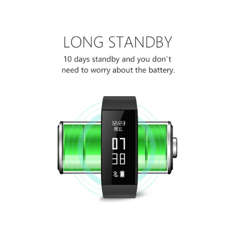 EDWO U3 Умный Браслет Часы Bluetooth 4.0 Чсс Smartband Здоровья Шагомер Фитнес-Трекер Для iOS