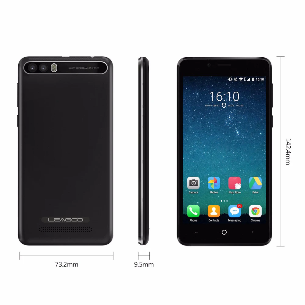 LEAGOO P1 Pro 4G 8.0MP мобильный телефон Android 7 0 Dual сзади Камера 4000 mAh 2 Гб Оперативная память