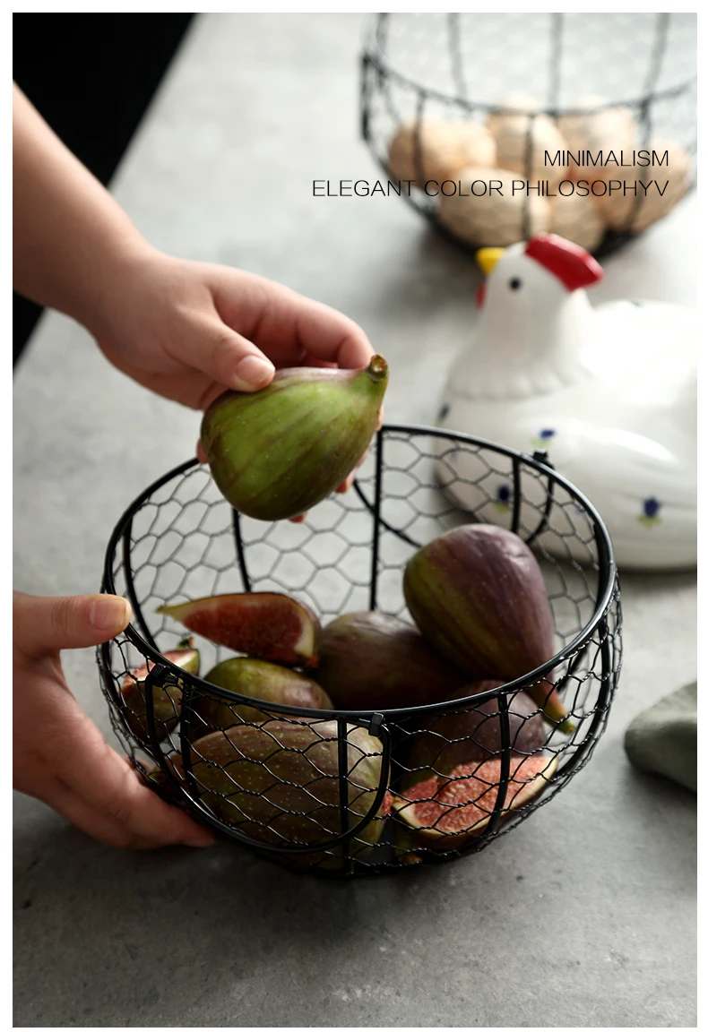 Креативная курица домашняя корзина для хранения корзинки для яиц картофель чеснок переносная рамка корзина для фруктов корзины для хранения кухонные принадлежности