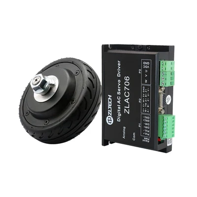 DC24V-48V 5.5 inch miniature wheel-type robot wheel Servo motor Built-in 1024-line photoelectric encoder CAN/RC driver optional |