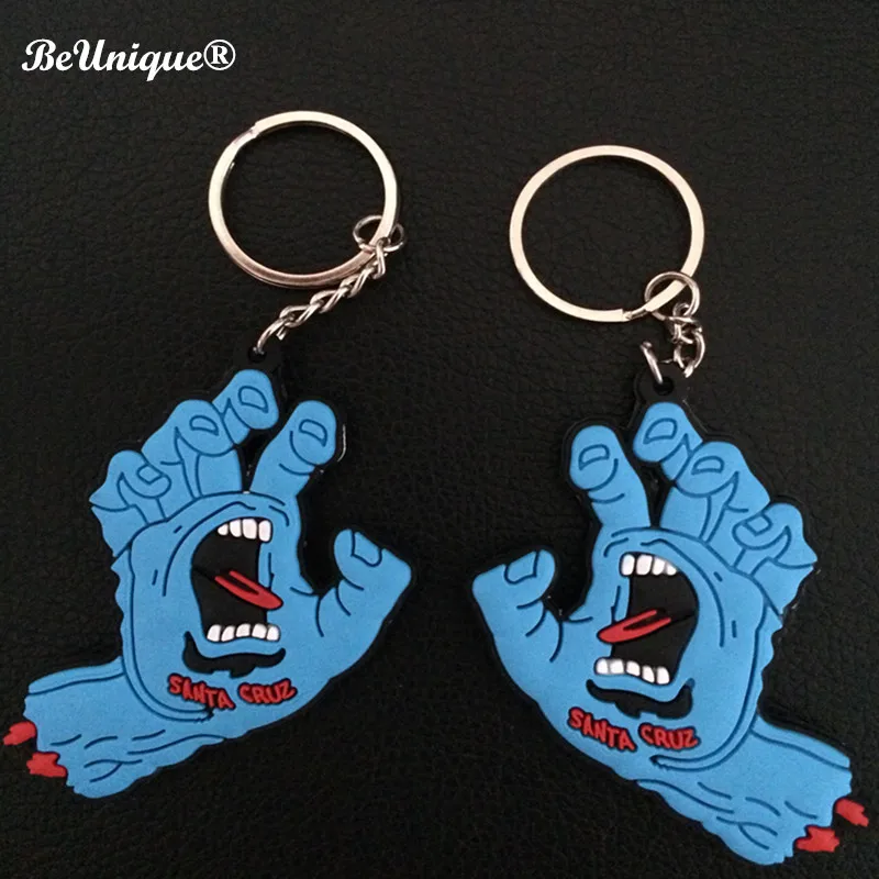 Брелок для ключей из ПВХ в стиле аниме Санта Круз визжащая брелок маленькие