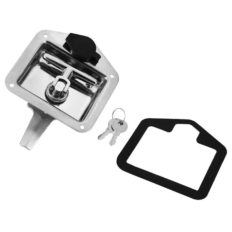 Free shipping 304 Stainless Steel Handle Lock Automobile door lock Locker Engineering Vehicles Panel Latch Car Accessaries | Обустройство