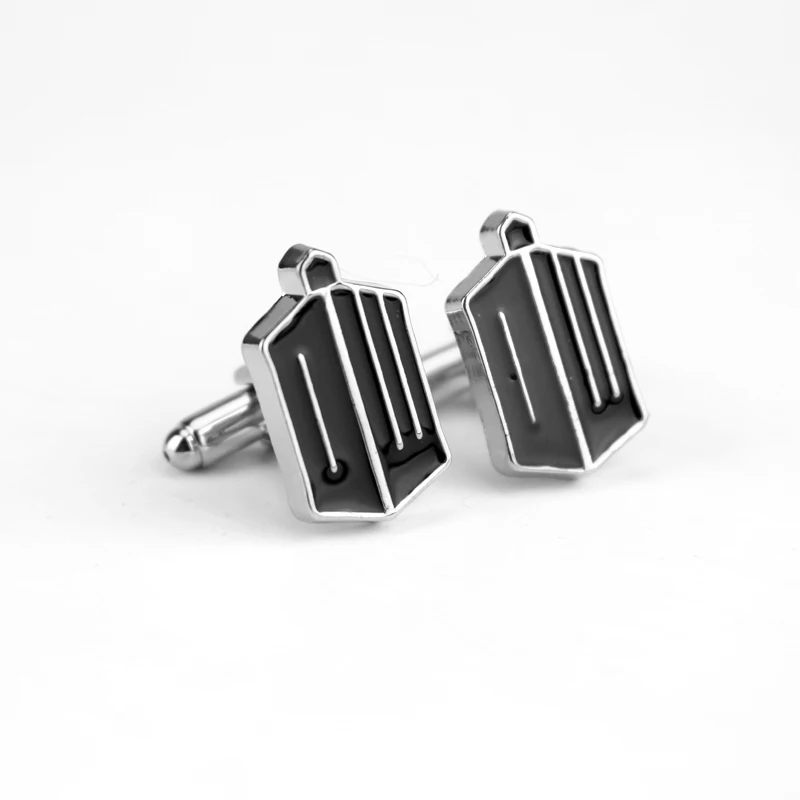MOCHUN EST фильм Запонки Дом для мужчин черная эмаль Марка манжеты пуговицы Abotoaduras