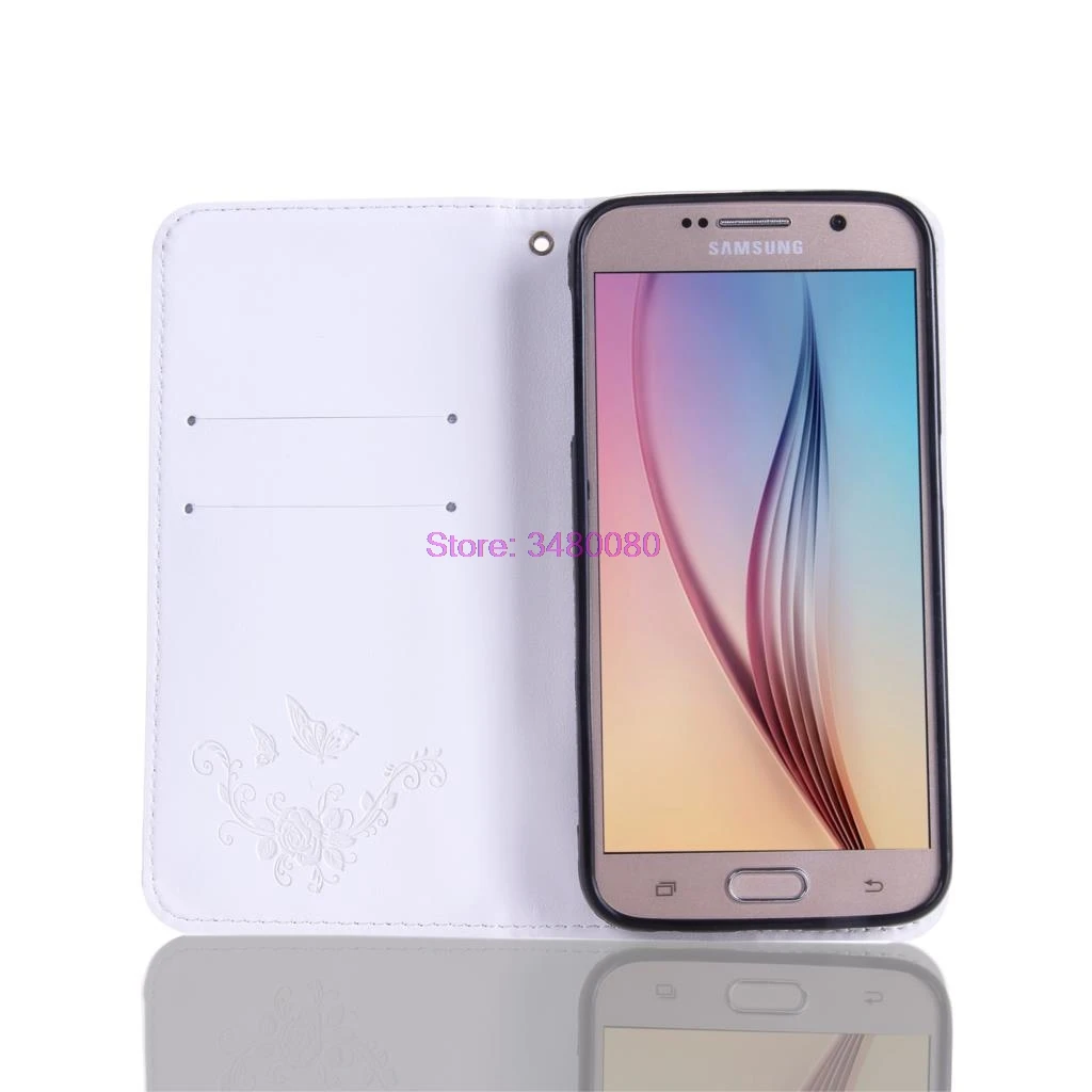 Чехол-портмоне с откидной крышкой чехол для samsung Galaxy S6 S 6 G920F G920FD G920I G920W8 SM-G920W8 SM-G920F SM-G920FD S M-G920I кожаный чехол для телефона