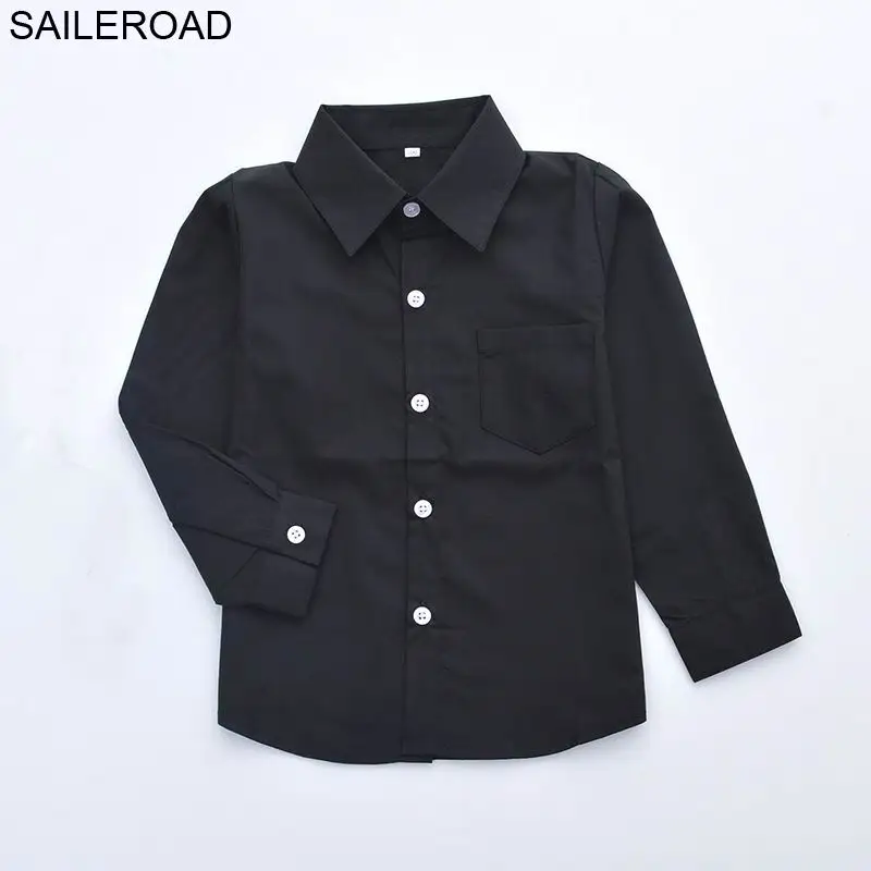 SAILEROAD от 3 до 10 лет блузка для девочек школьная хлопковая белая рубашка мальчиков