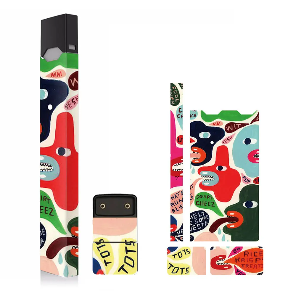 TY0024 SHIODOKI 2 шт Juul кожи наклейка для Pax JUUL 2.5D технологии ультра тонкий защитный стикер для JUUL обертывания чехлы-тренд - Цвет: TY0024