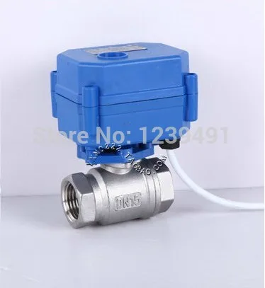 

Motorized Ball Valve 1" DN25 DC12V Stainless Steel 304 Electric Ball Valve ,CR-01/CR-02/CR-05 Wires