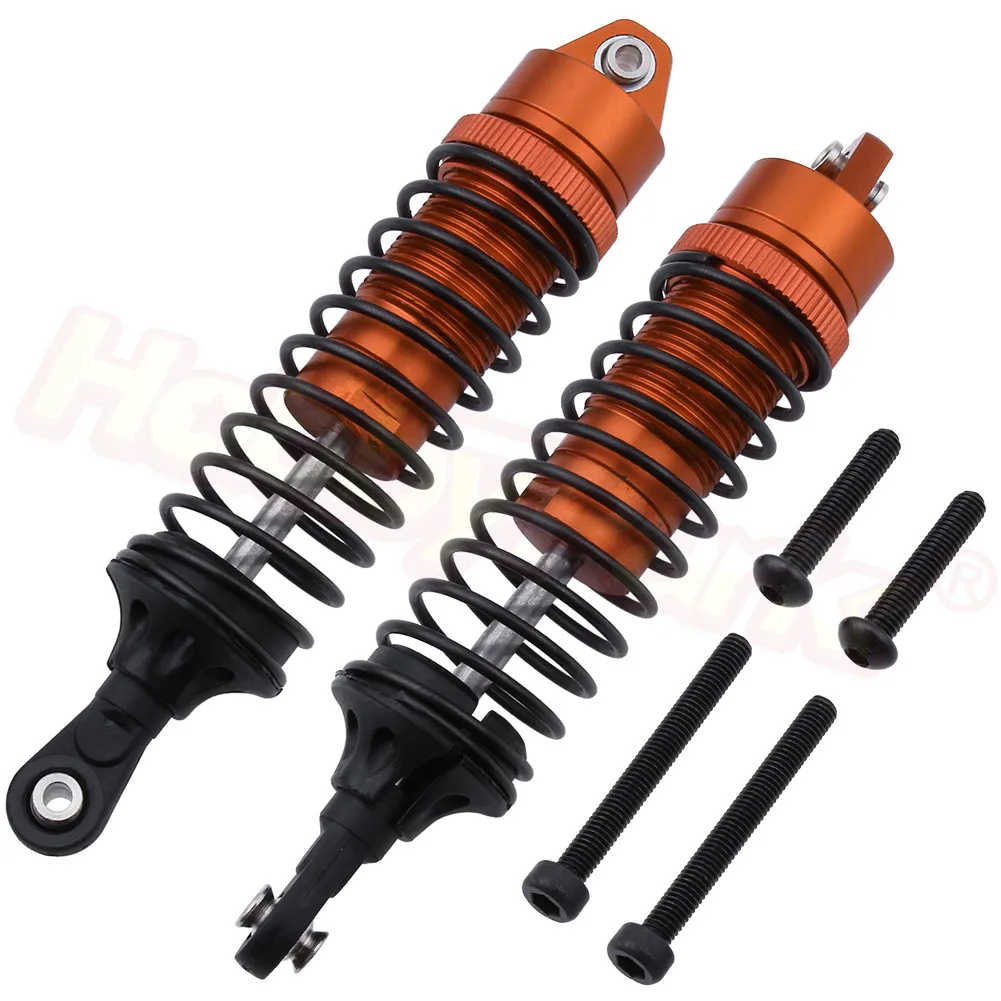 Orange 6885 2 шт алюминиевый амортизатор в сборе амортизаторы для JLB Racing CHEETAH 1/10 бесщеточный ру автомобиль монстр грузовик запасные части для обновления - Цвет: Orange 6885