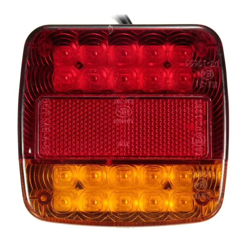 2X12 V 20LED грузовик хвост светильник задний фонарь сигнала поворота Индикатор стоп лампы подсветки номерного знака светильник задний прицеп для автомобиля Ван караван