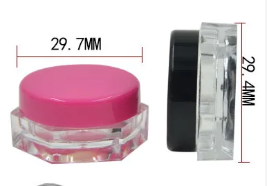 20 шт. пустые разноцветные пластиковые банки для кастрюль косметические