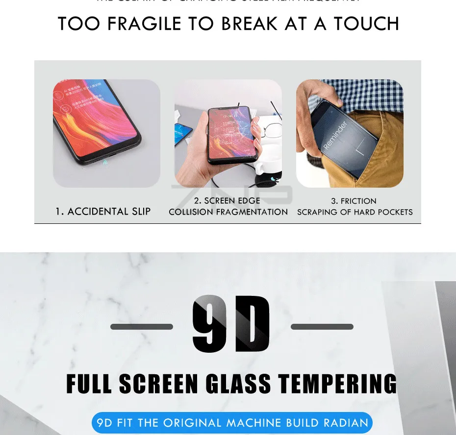 ZNP 9D Экран протектор Стекло для Xiaomi mi 9 SE A1 6X 5X полное покрытие защитный закаленное Стекло для Xiaomi mi 8 A2 Lite mi фильм 9