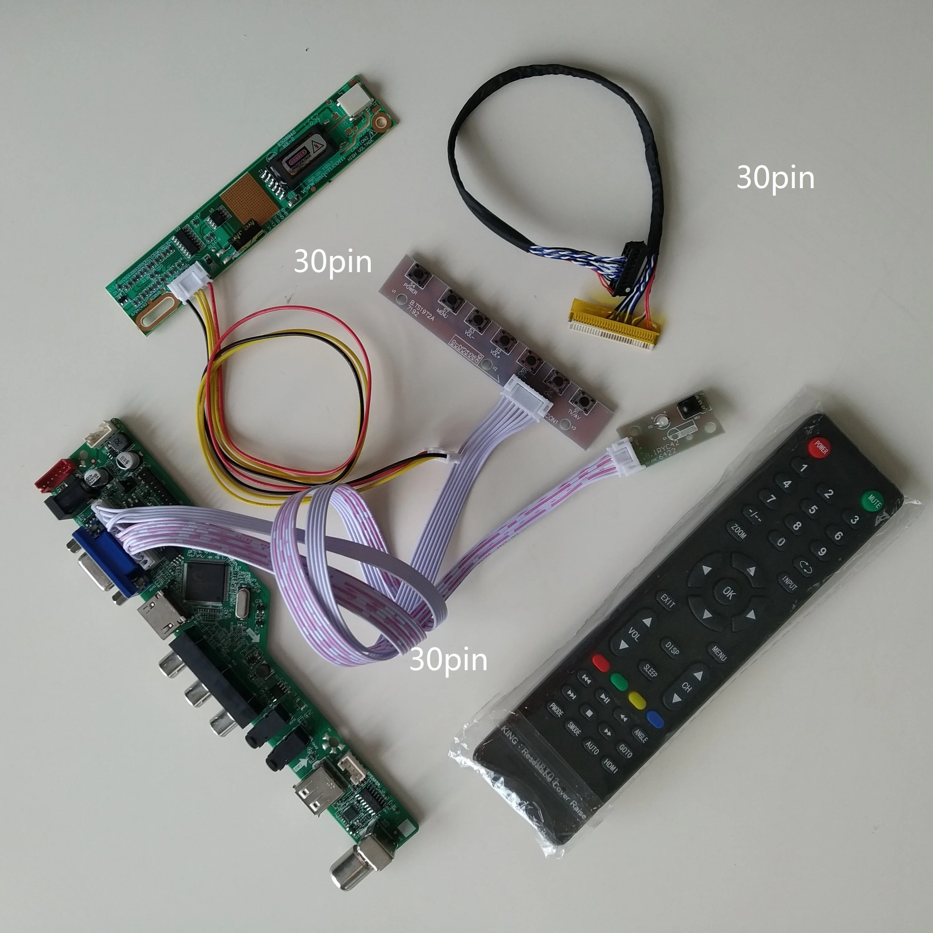 ЖК-дисплей ТВ совместимому с HDMI AV аудио USB VGA 1 флуоресцентные лампы холодным