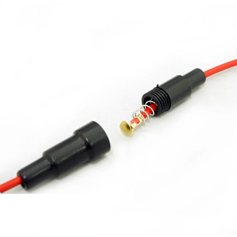 WSFS Лидер продаж Новинка 5 шт. черный красный пластиковый винт типа 22 AWG провод 5x20
