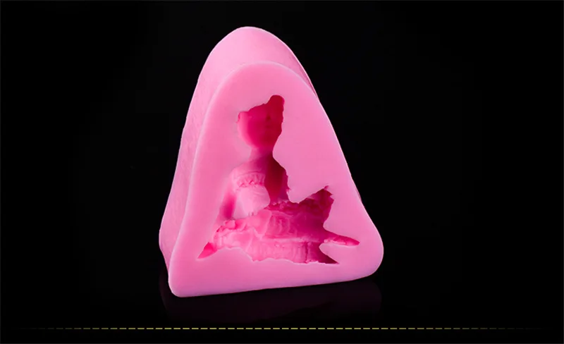 1 шт. форма для маленькой девочки DIY Форма выпечки помадка торта 3D силиконовая