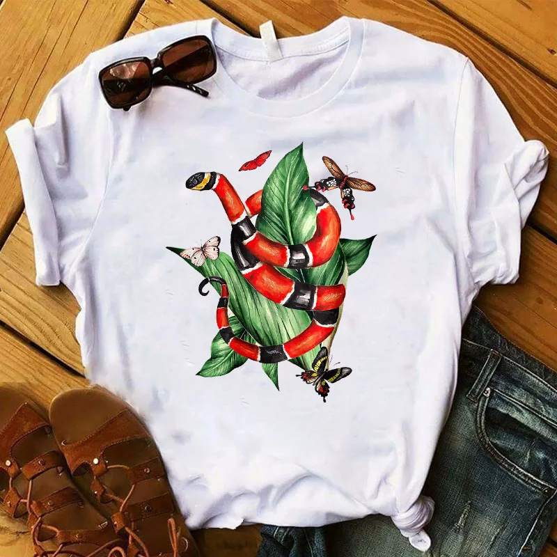 

Women T Womens Summer Wild Flowers Fashion Letter Graphic Ladies Printed Top Tee Shirt Femme Tshirt Female Clothes T-shirt