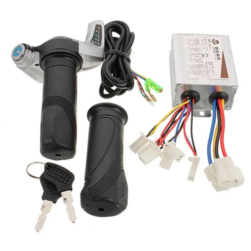 24V 500W мотоцикл кисточки Скорость пульт дистанционного управления и дроссель скутера поворот ручки(6,8