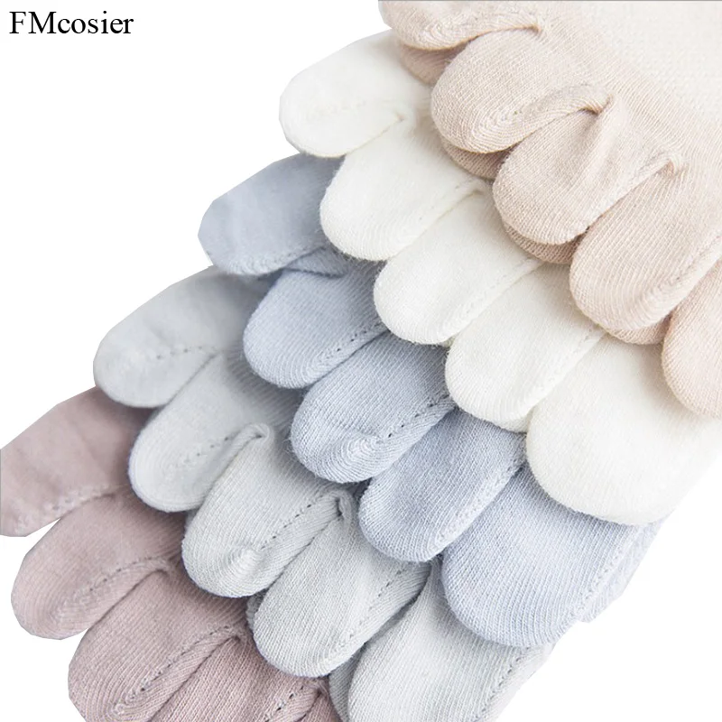 Носки женские короткие летние Нескользящие с 5 пальцами 10 пар | Женская одежда