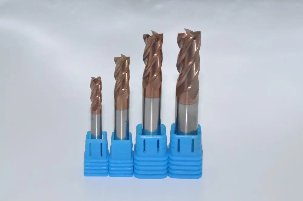 Твердосплавные концевые фрезы upgd 4F-6*6*20*75 HRC55 карбидные квадратные торцевые 4