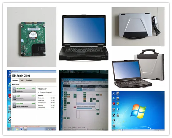 Для Bmw Icom ноутбук с 1000 Гб Hdd Ista программного обеспечения экспертный режим Toughbook CF 52