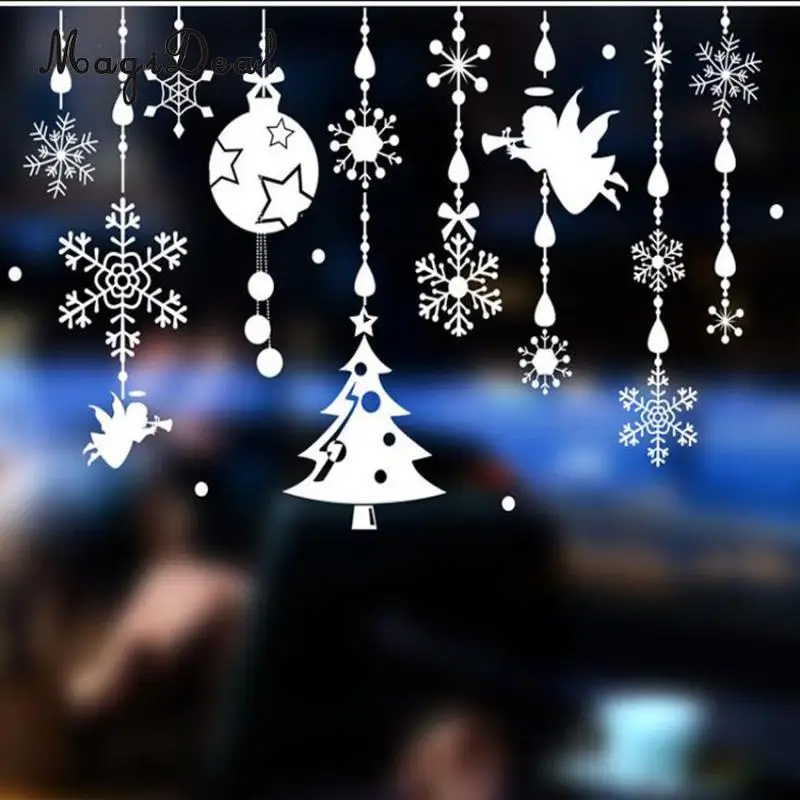 MagiDeal Reusable Christmas Jingle Bell Window Sticker Self Clings Decorations | Дом и сад