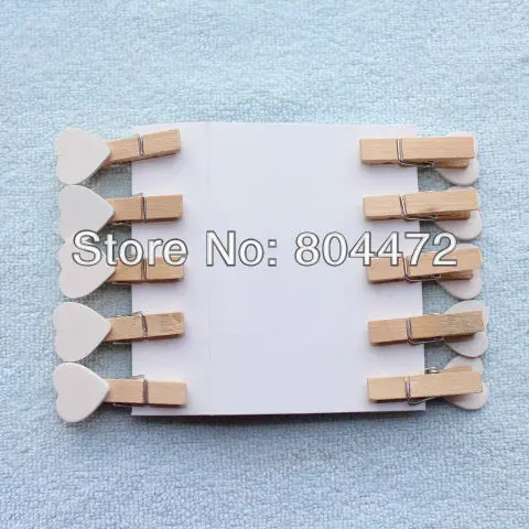 600 белый Валентина Сердце Любви деревянные колышки скрепки для домашнего декора