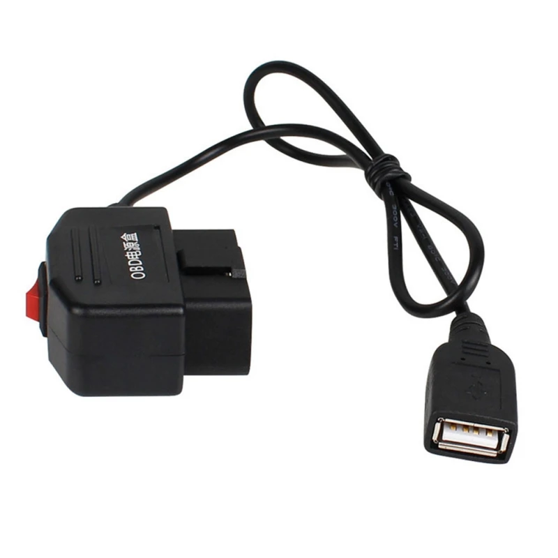 

New Driving Recorder Dashcam Line OBD Power Treasure 12V To 5V 2.5A Line Micro USB Power Box Cable