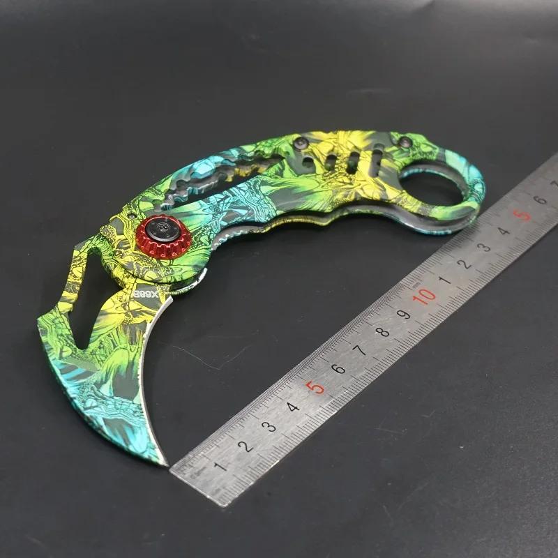 Нож-Коготь Karambit, складной карманный нож, лезвие из нержавеющей стали, Походный нож для выживания на открытом воздухе, тактические ножи, многофункциональные инструменты для повседневного использования