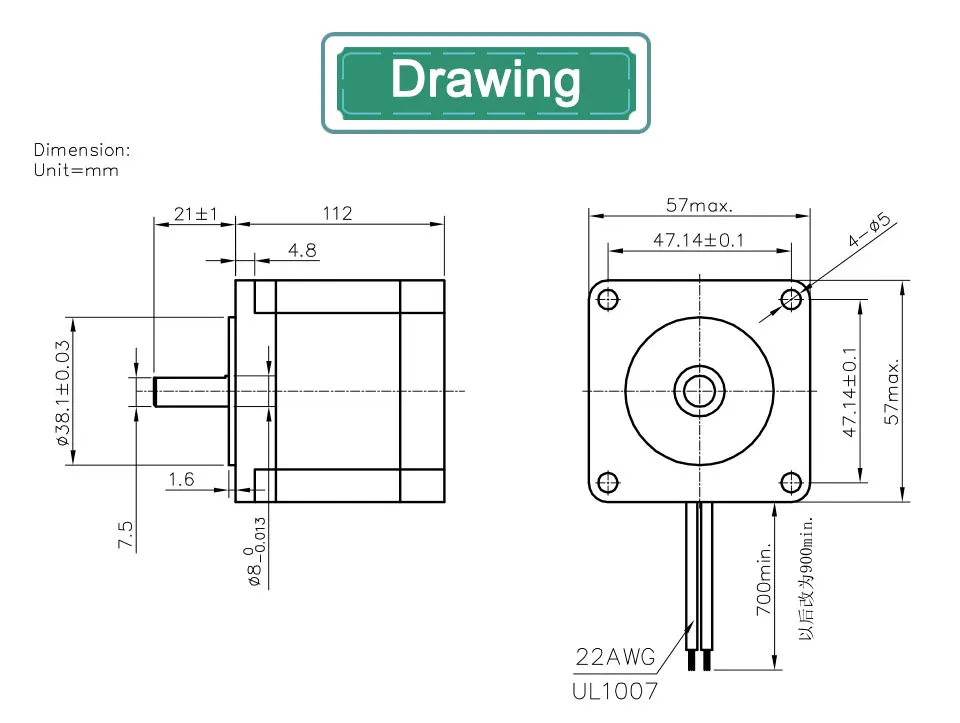 NEMA23 шаговый двигатель с ЧПУ 57x112 мм Nema23 3N. m 3A/4.2A D = 8 мм 428Oz-in для 3D принтера ЧПУ лазерная резка гравировка фрезерный станок