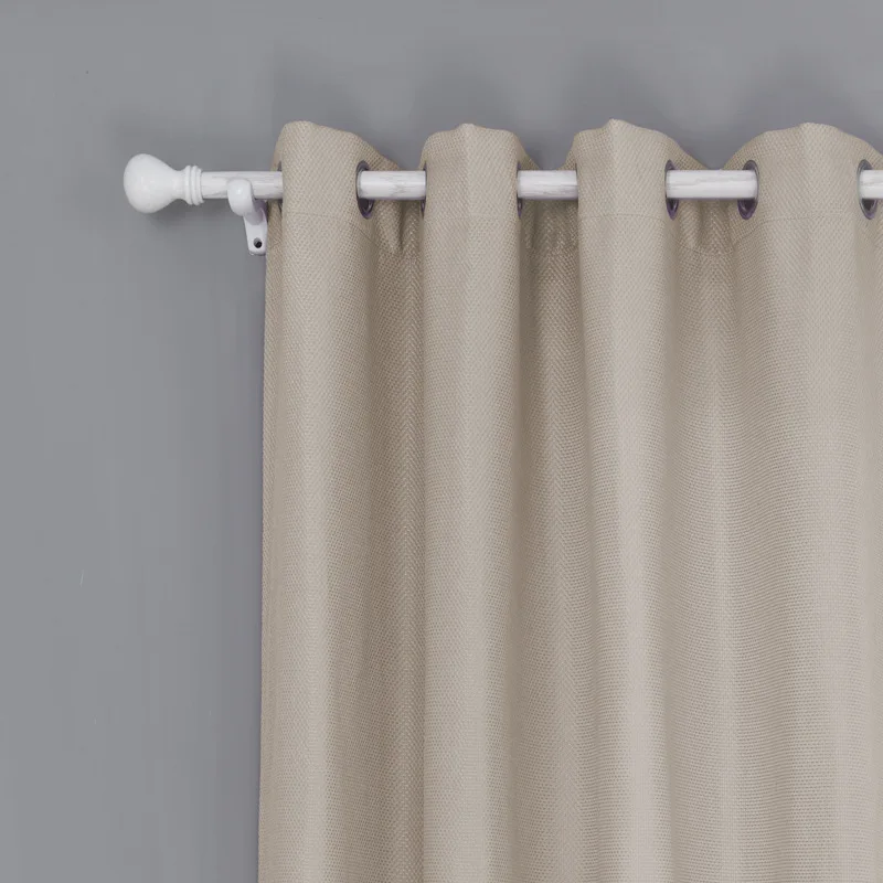 Beige SunnyRain 1 шт затемненные занавески s для тюль для гостиной драпировка топ с ушками cotinas 9 цветов - Цвет: Beige