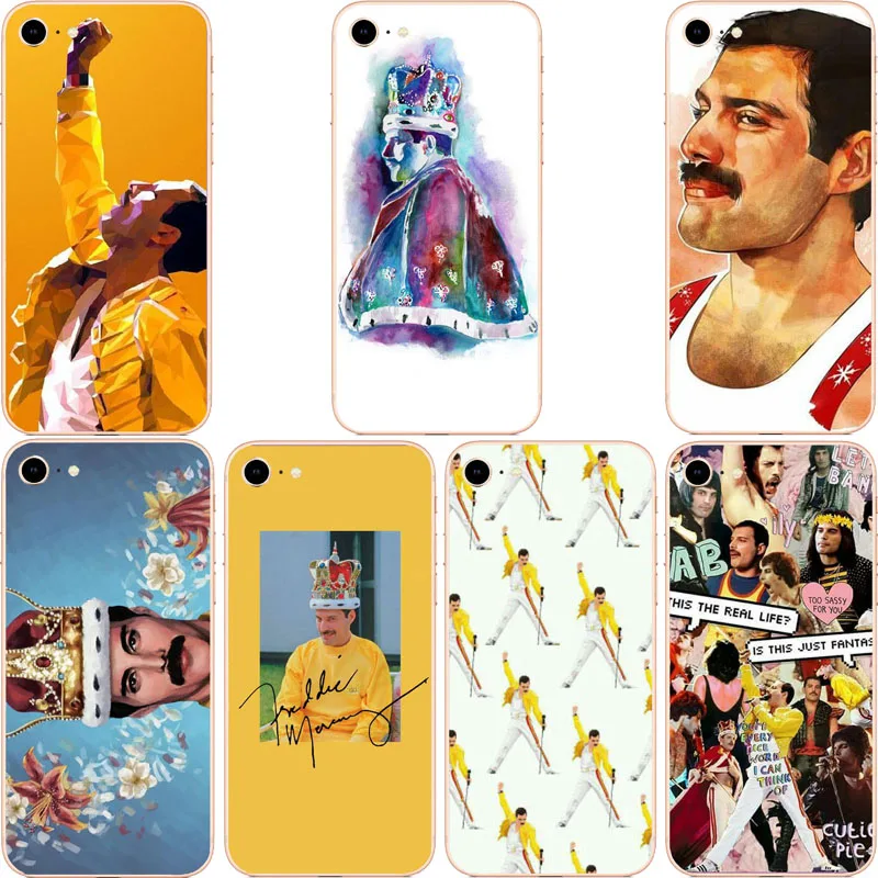 Freddie Mercury Rainha Band Qualidade Роскошный чехол для телефона iPhone 8 7 6 5 4 Plus X XS max 11 11PROMAX матовый