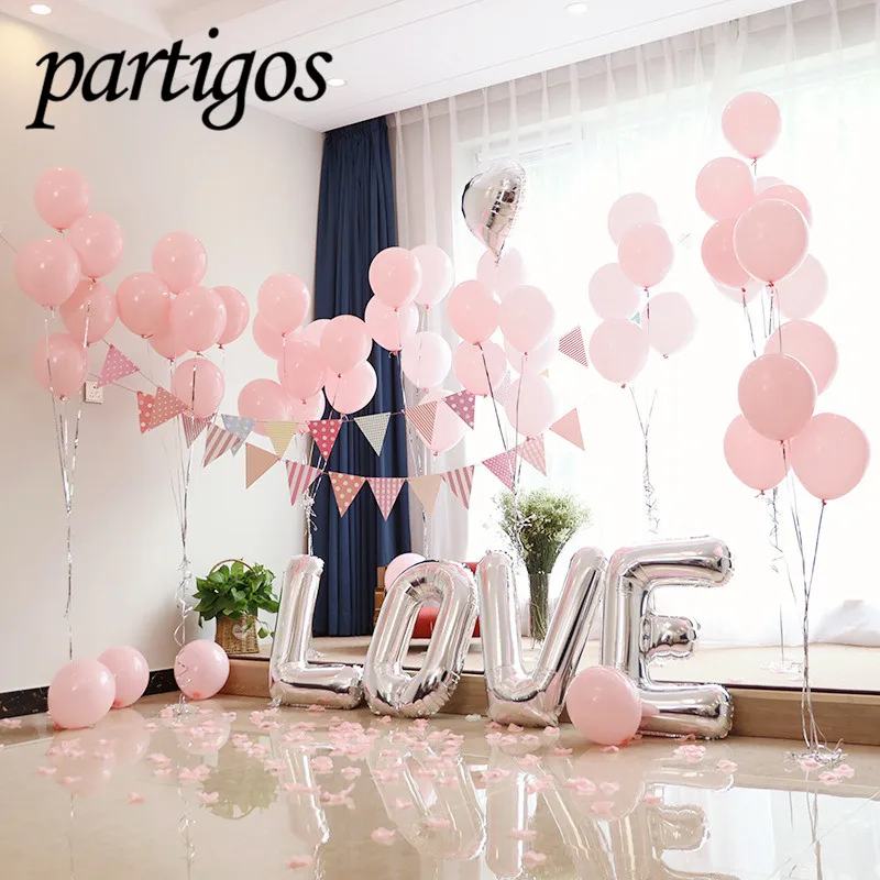 

12pcs multi color White Pink Transparent Balloons Latex balloon Birthday Party Supplies Baby Shower Wedding Decoration Balloons