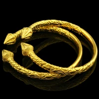 adixyn wide 6mm openable gold bangles for womenmen gold color bangle bracelet jewelry ethiopianafricanarab gift
