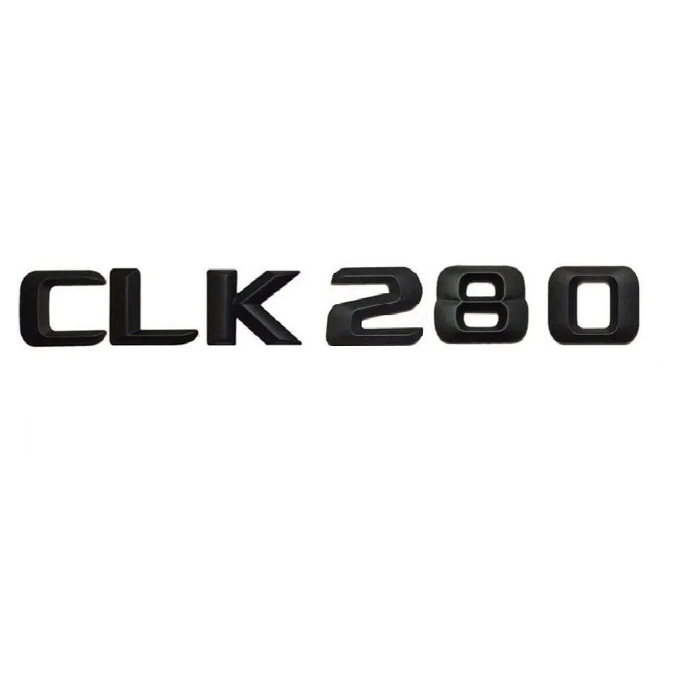 1 компл. матовая черная наклейка на багажник автомобиля CLK 280 с буквами цифрами